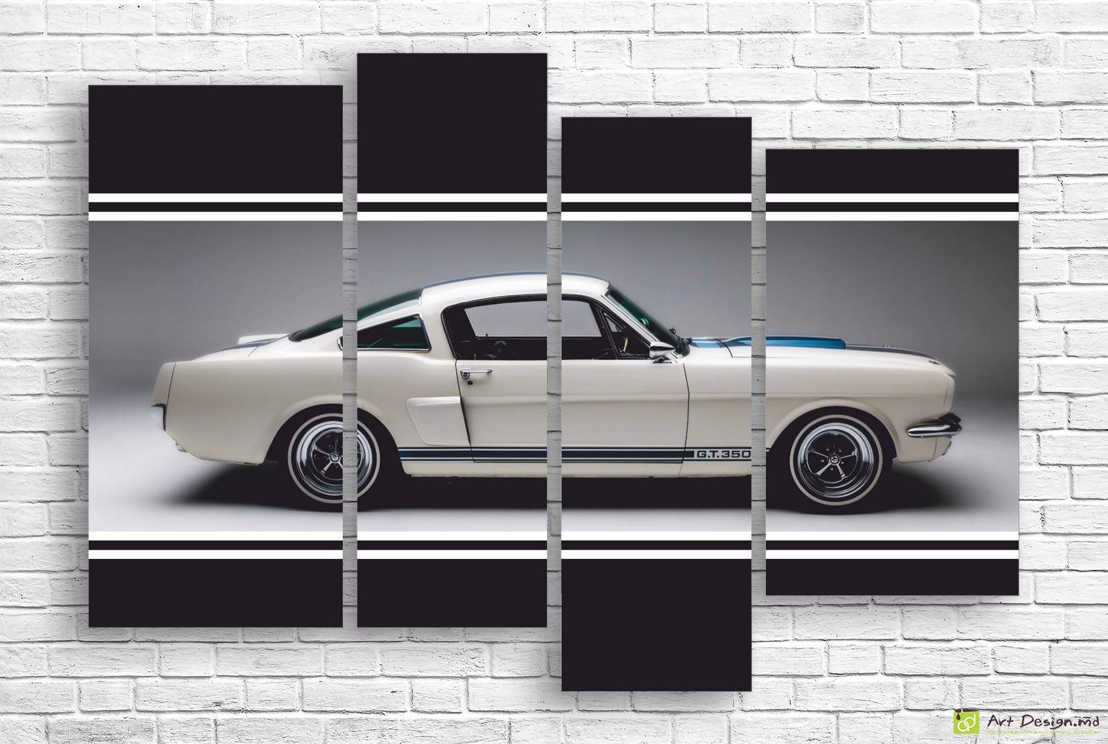 Tablou Multicanvas - Alb-negru