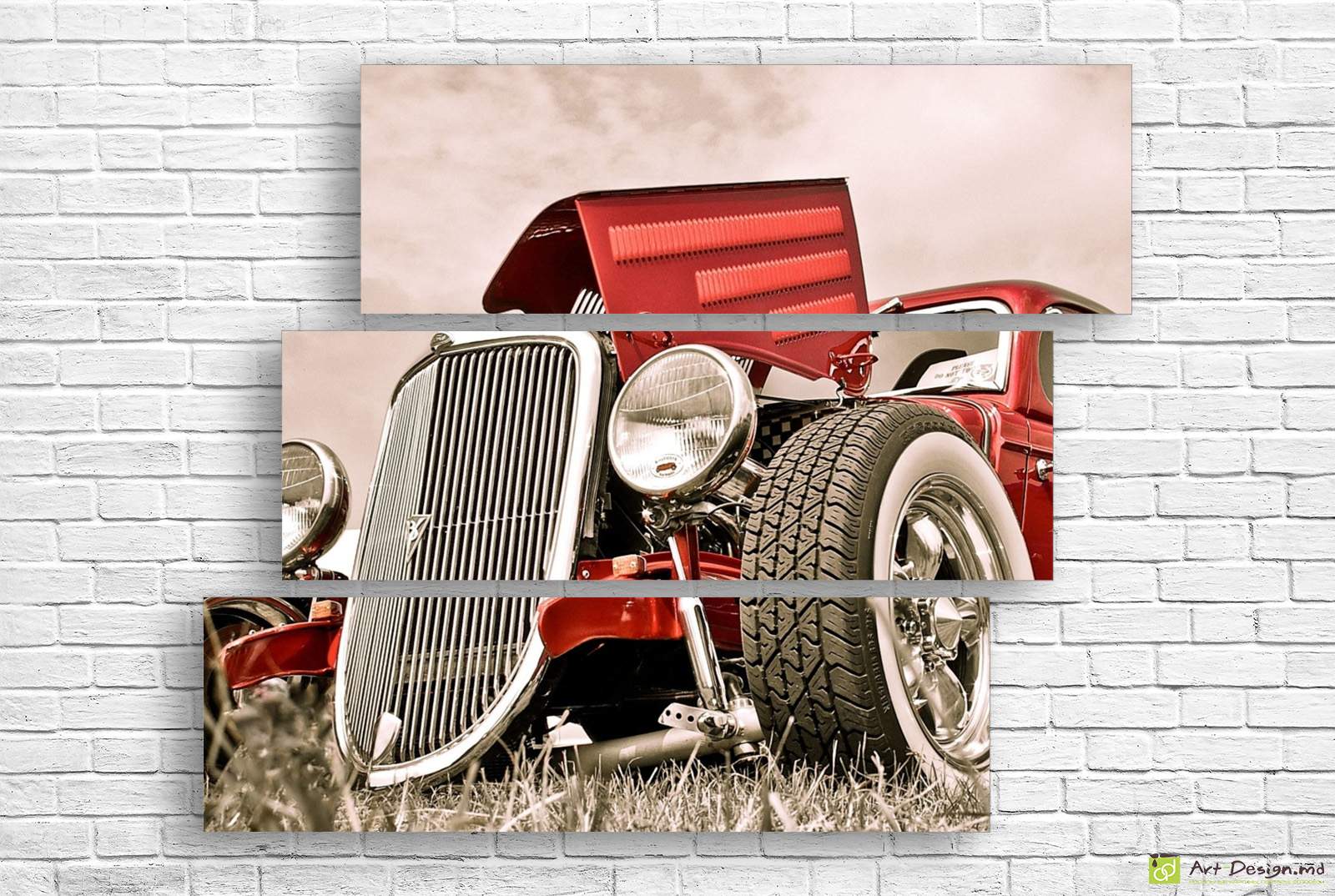 Tablou Multicanvas - Foc și tijă