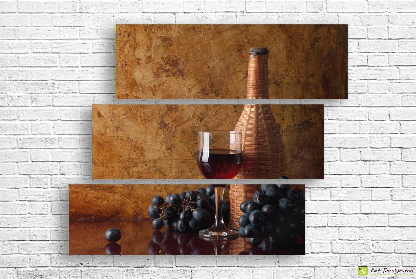 Tablou Multicanvas - Vinul roșu