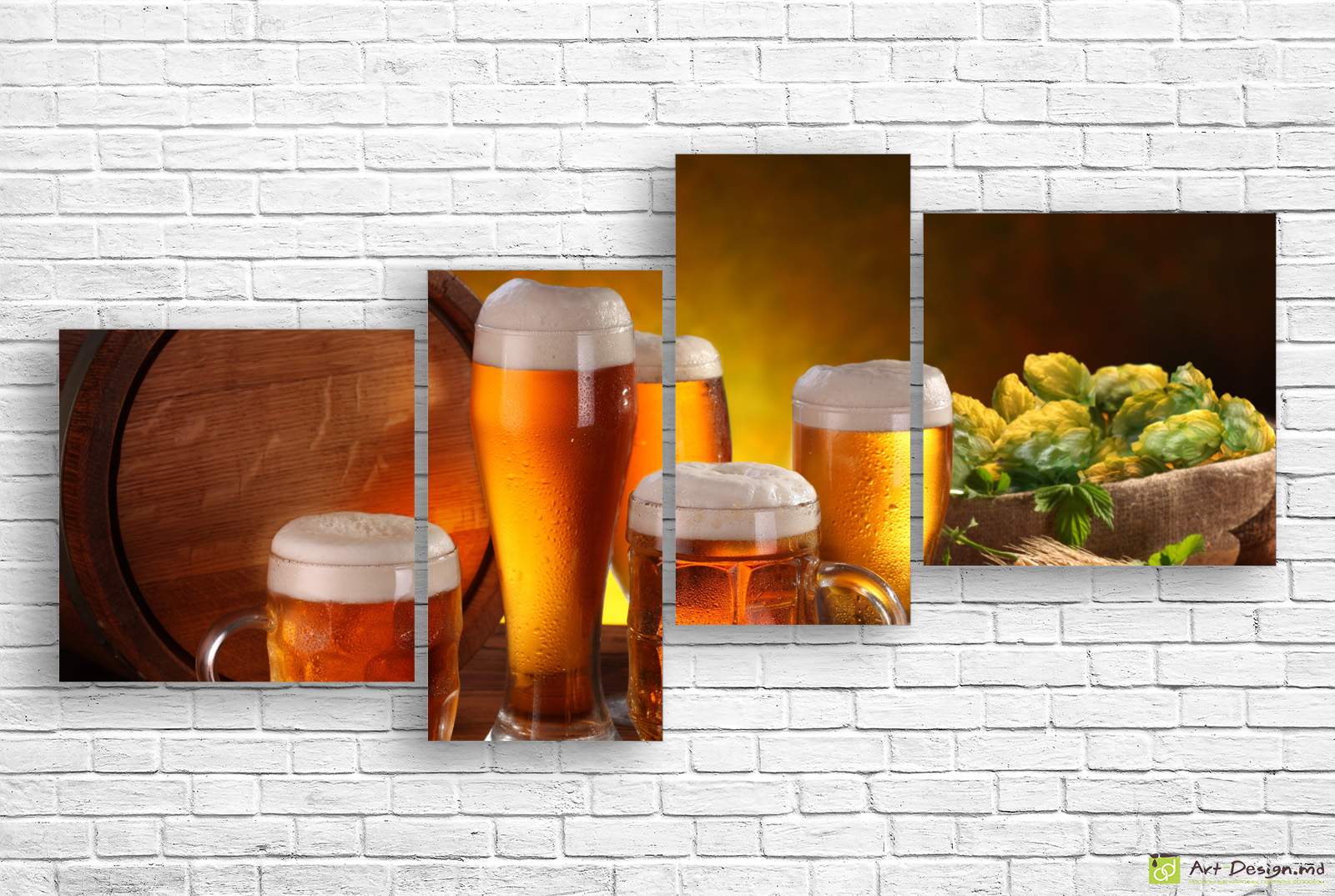 Tablou Multicanvas - Berea și hameiul