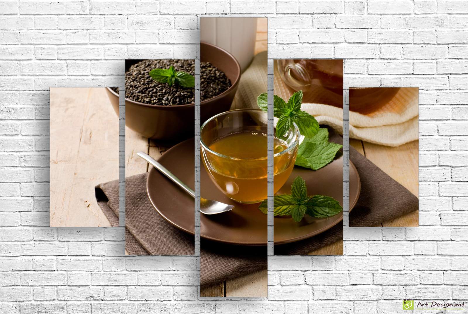 Модульная картина - Зеленый чай