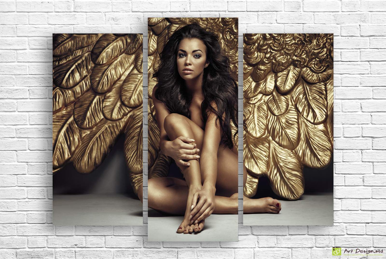 ✨ Tablou modular „Aripi aurii de înger”