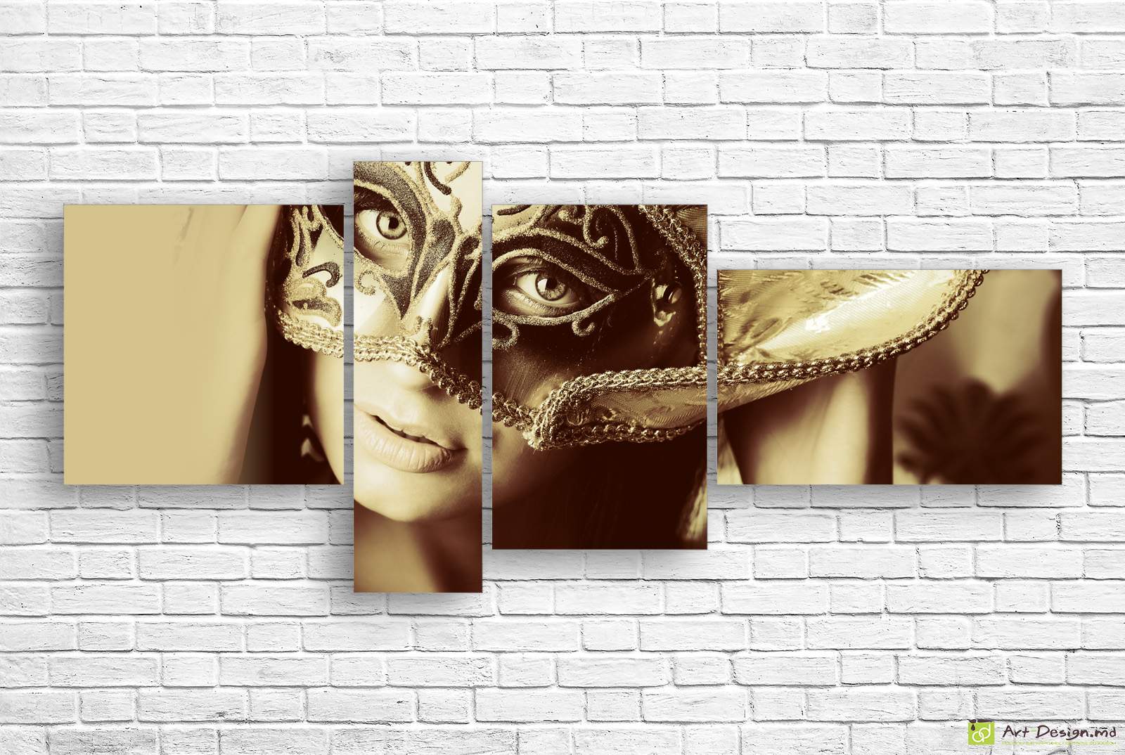 🎭 Tablou modular „Misterul măștii”