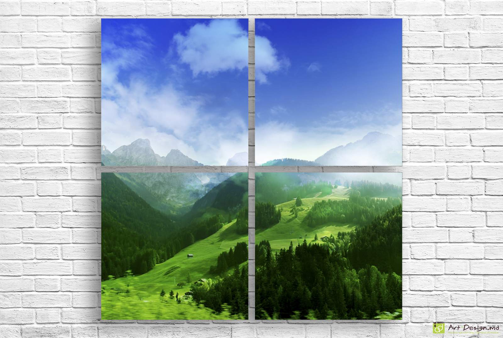 🌿 Tablou modular „Acolo unde cerul întâlnește pământul”