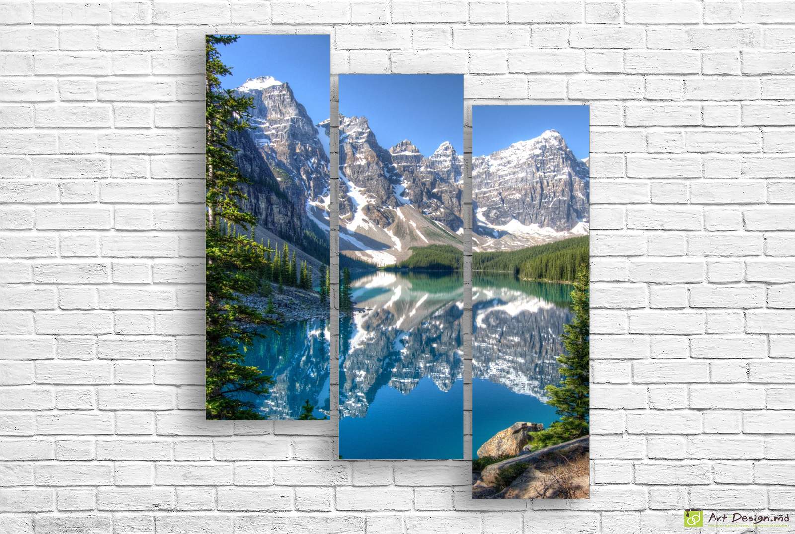 🏔 Tablou modular „Zăpadă și verdeață”