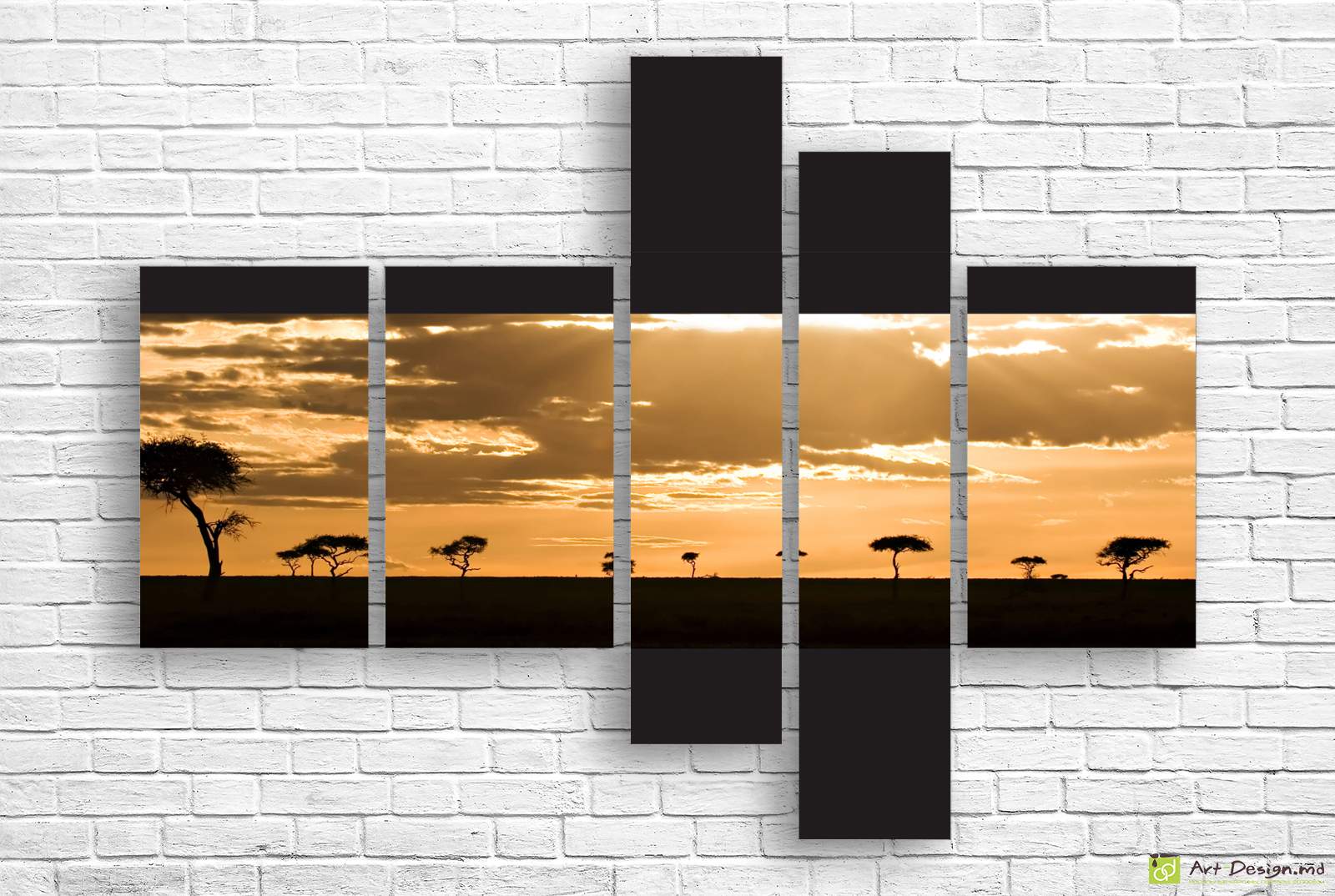 🌅 Модульная картина «Сафари на закате»