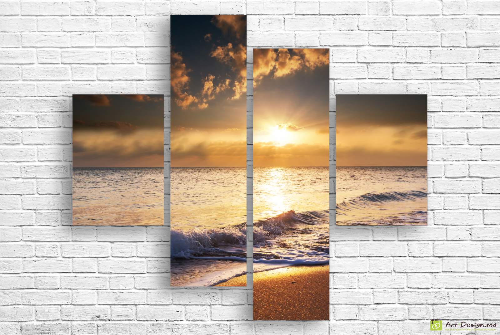 🌊 Модульная картина «Утреннее море»