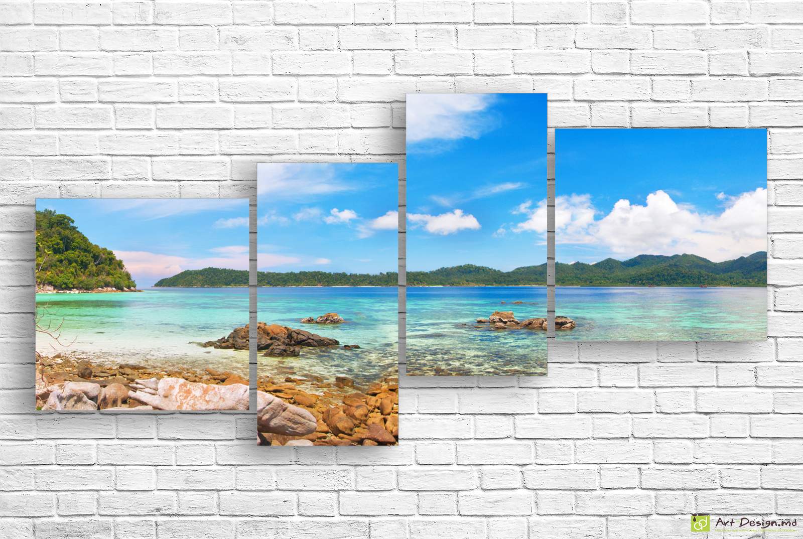 🌊 Tablou modular „Laguna azurie”