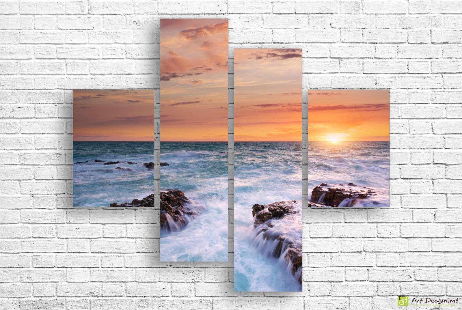 🌊 Модульная картина «Порыв моря»