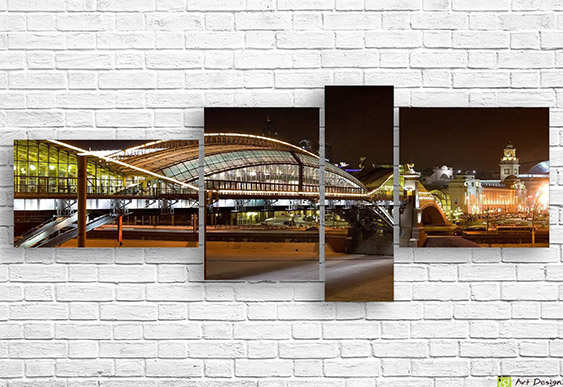 🗼 Tablou modular „Turnul Tokyo noaptea”