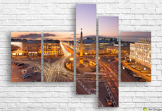 🌆 Tablou modular „Oraș-eroi. Ritm de seară”