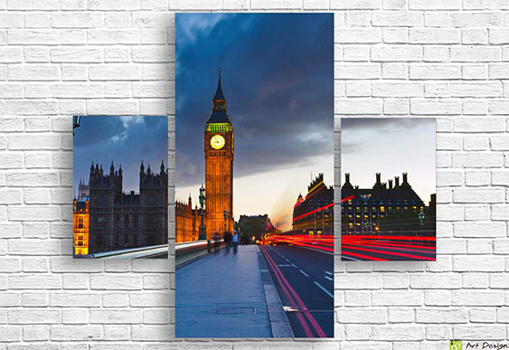 🗼 Tablou modular „Turnul Tokyo noaptea”