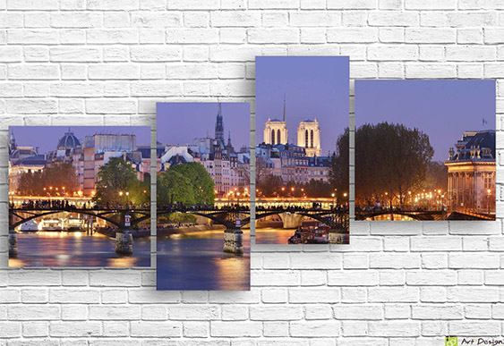 🏛️ Модульная картина: Исаакиевский собор и Нева