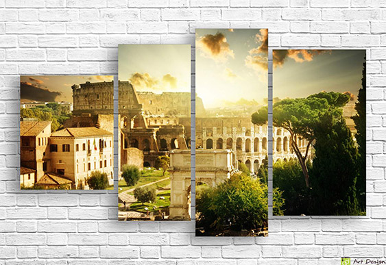 🖼️ Модульная картина Колизей в Риме — декор на стену