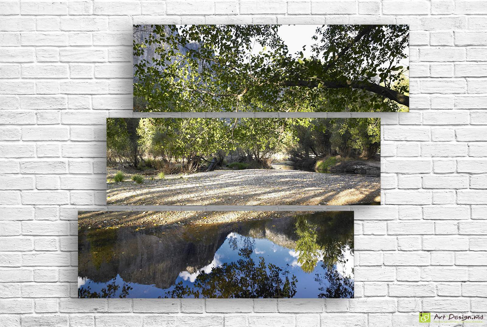 🌅 Tablou modular „Lacul din munți”