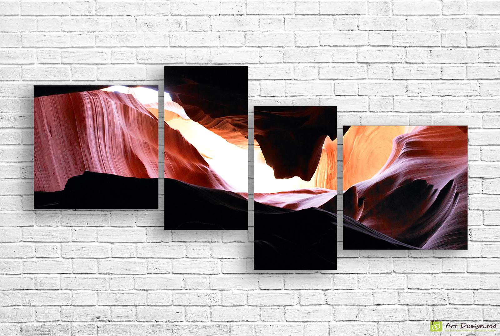 🏜️ Tablou modular „Canion luminos”