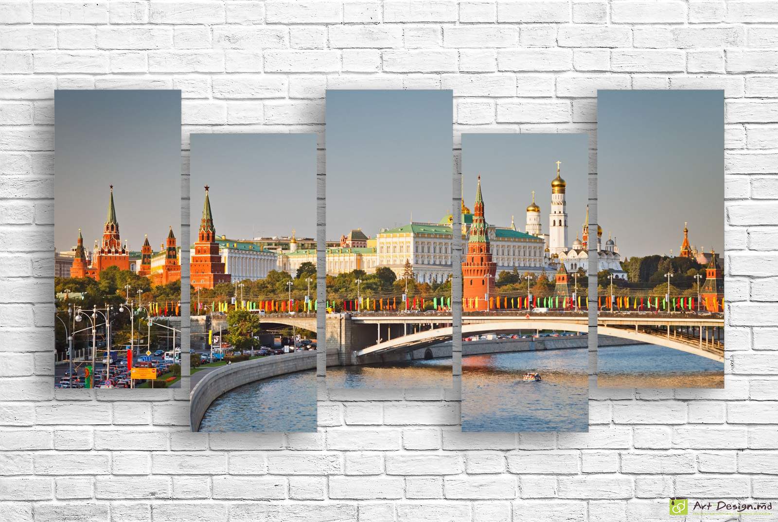 🏙️ Модульная картина «Дневная Москва»