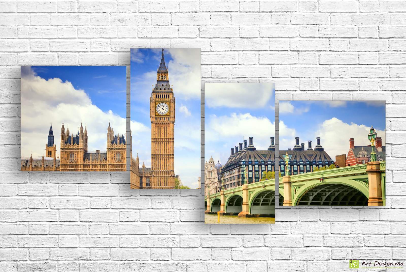 🇬🇧 Tablou modular: Big Ben și Westminster