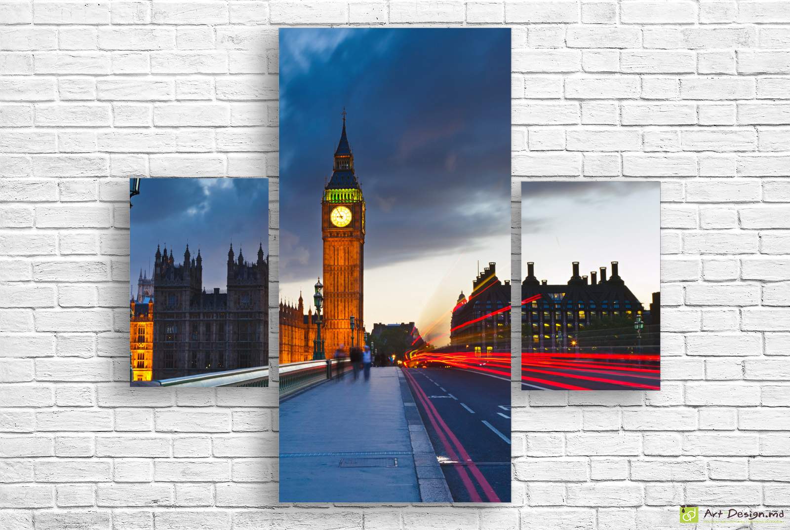🕰️ Модульная картина «Лондон. Вестминстер и Биг-Бен ночью»