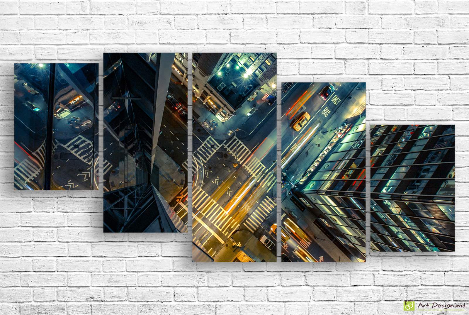🗽 Tablou modular: Ritmul orașului New York noaptea