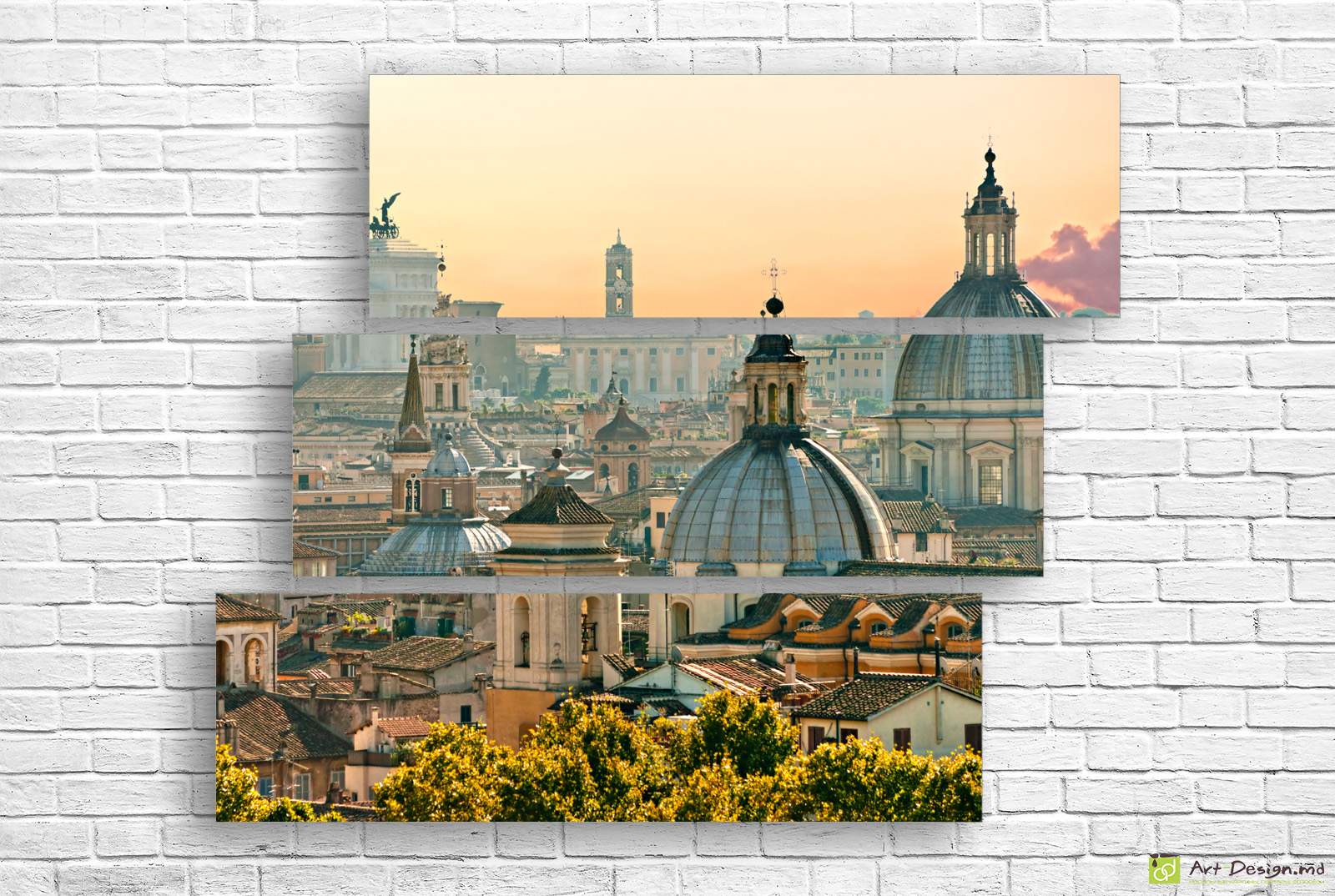 🇮🇹 Модульная картина: Купола вечного Рима