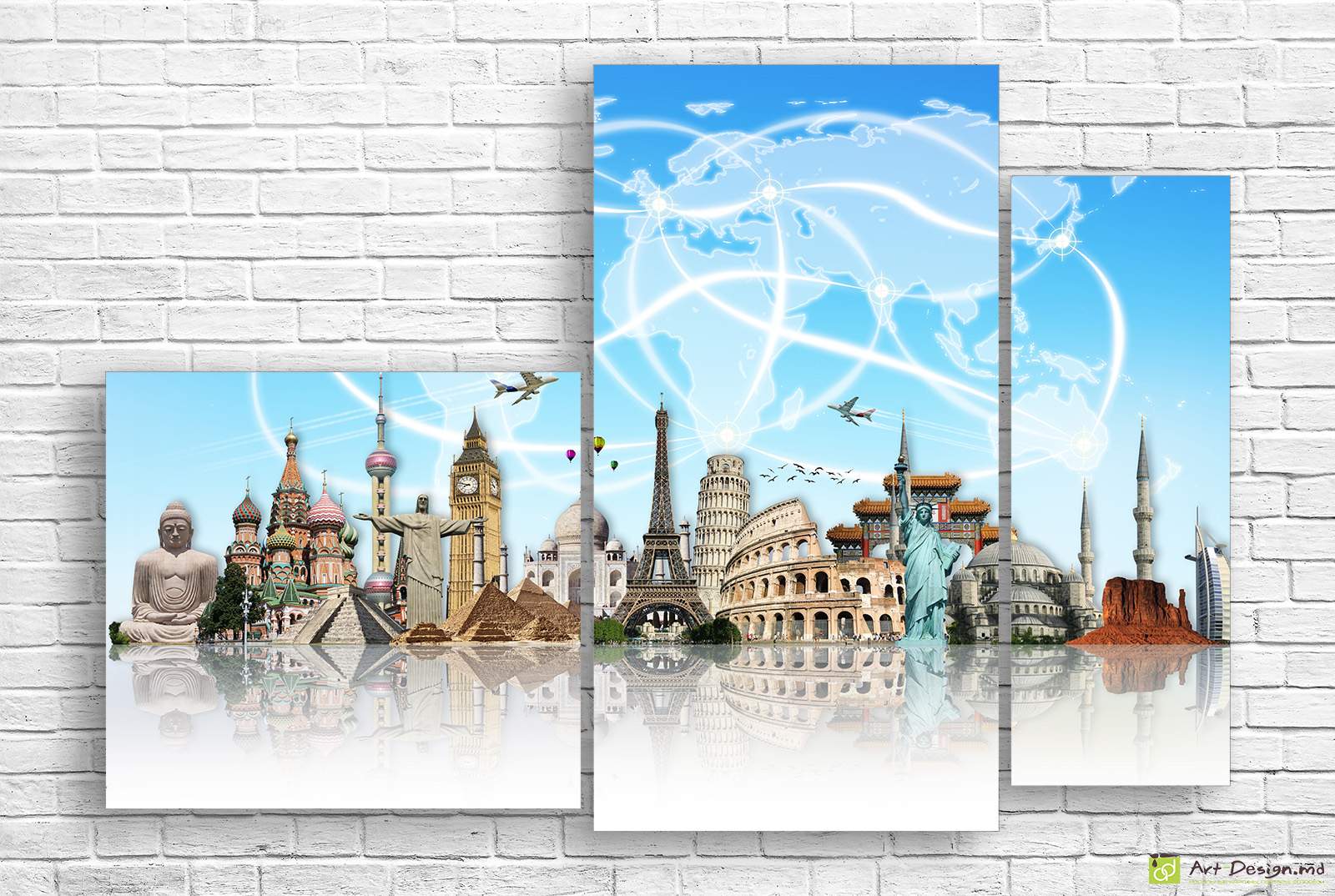 🌍 Картина Путешествие по достопримечательностям мира