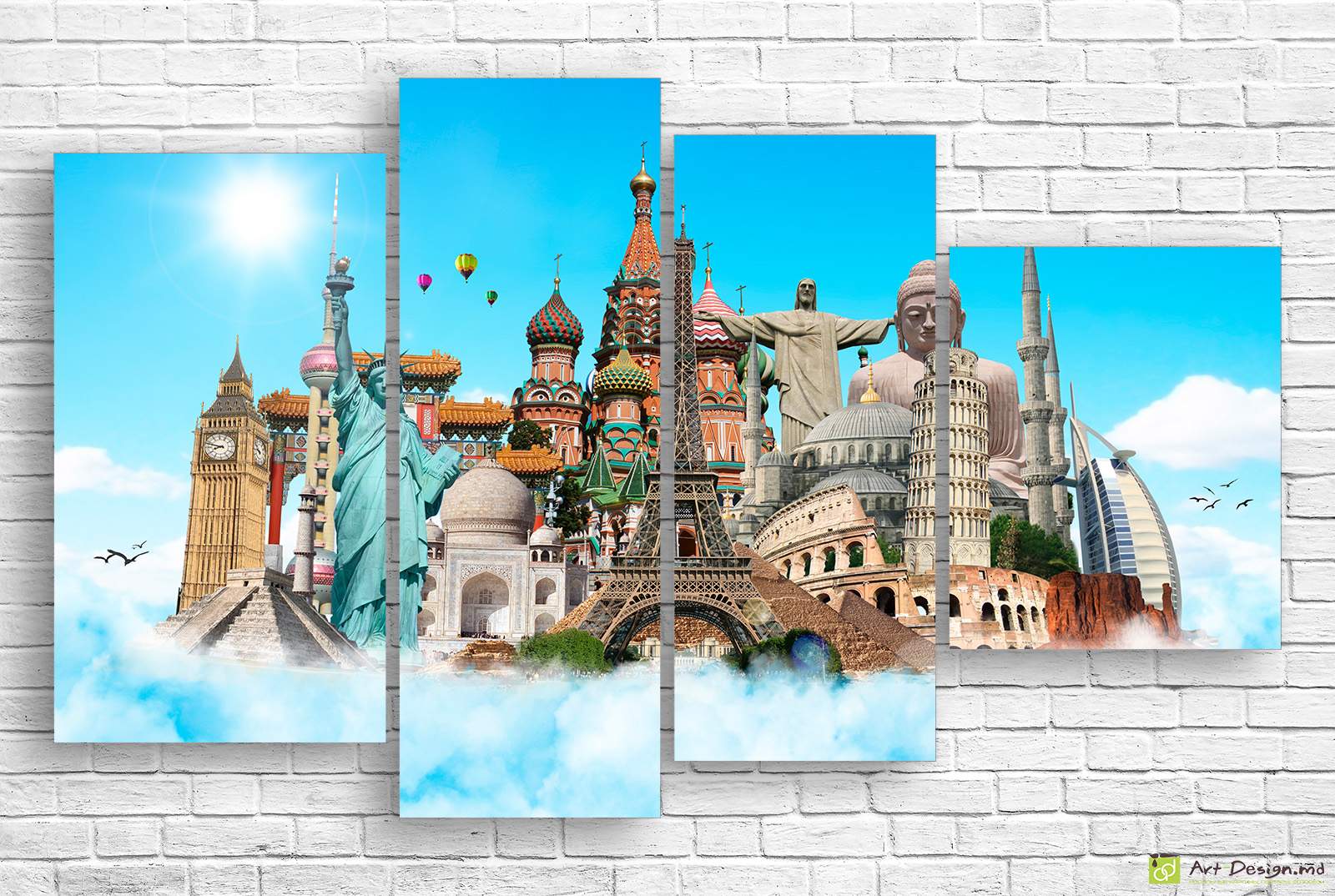 🌍 Модульная картина «Символы мира»