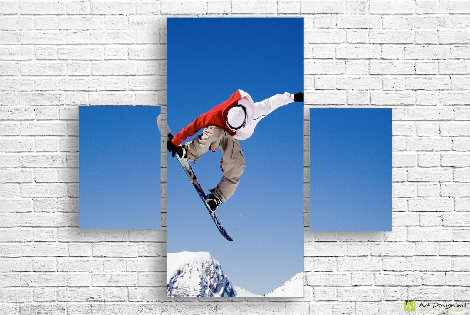 🏂 Tablou modular „Snowboard în săritură”