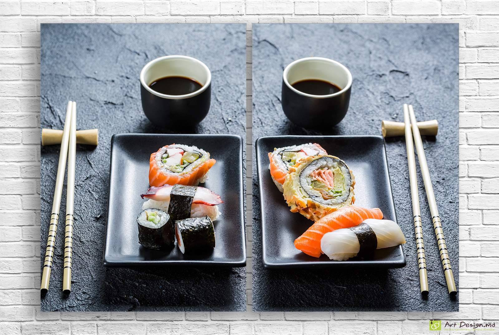 Tablou Multicanvas - Sushi și sos