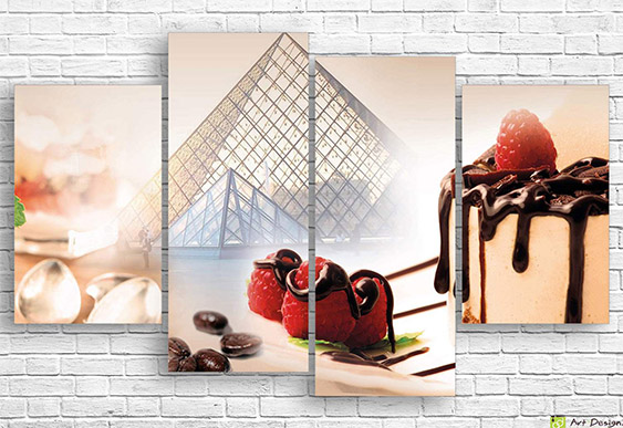 Tablou Multicanvas - Souffle francez