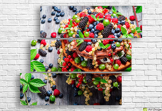 Модульная картина - Суши и чай