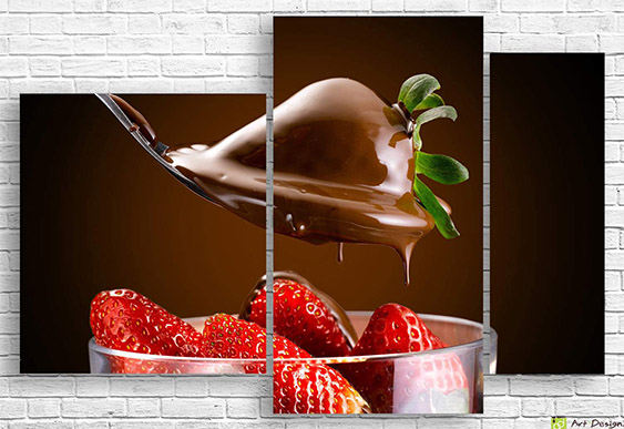 Модульная картина - Фруктовый десерт
