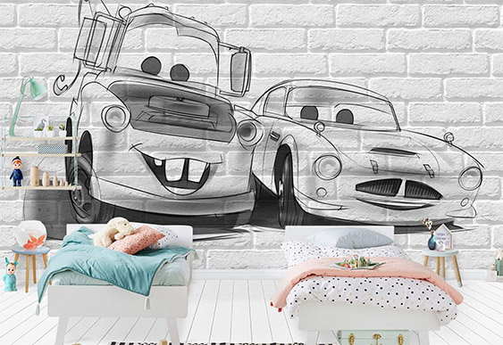 Fototapet la comanda - Maitre și Finn