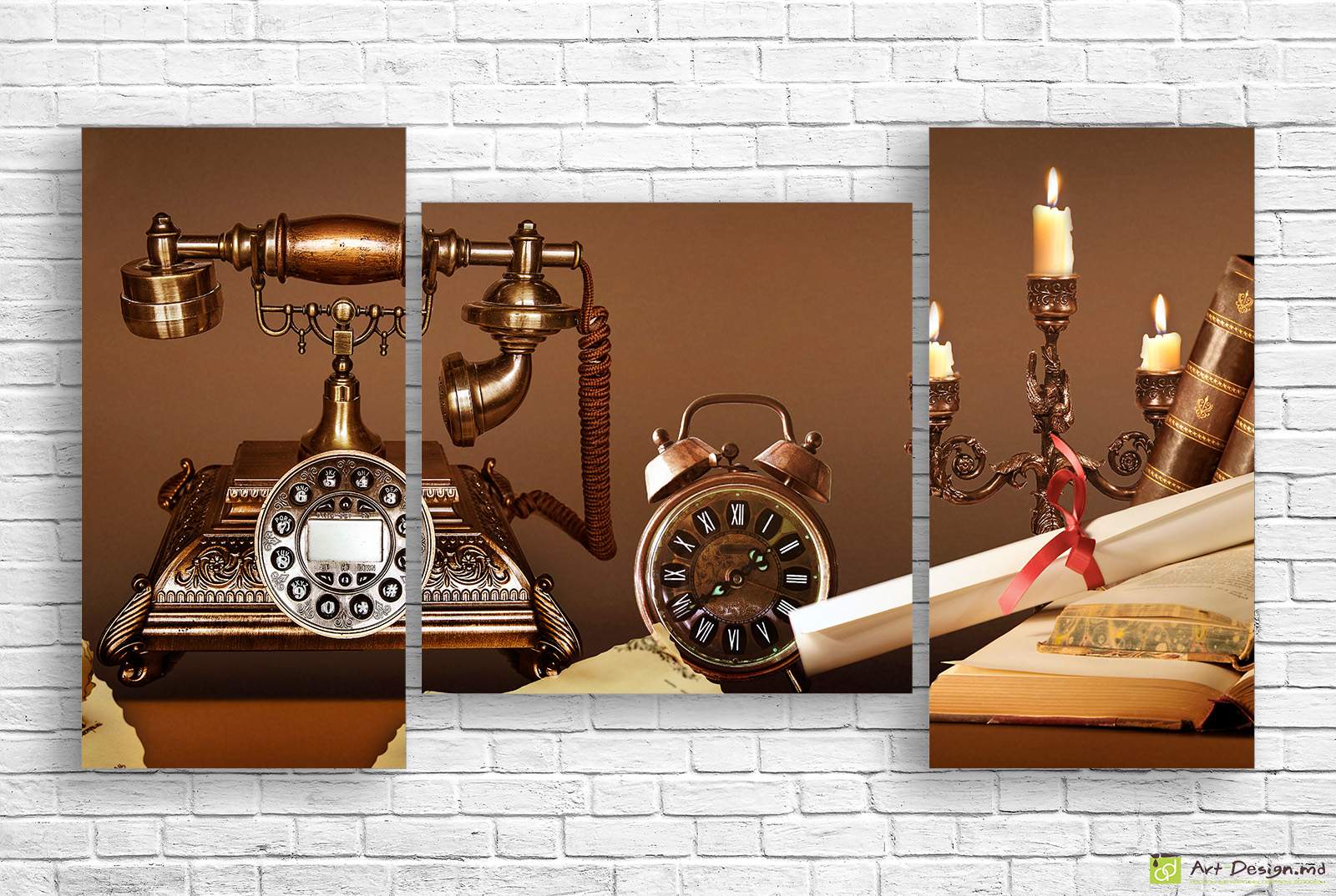 Tablou retro Decor delicat, Imprimare pe pânză