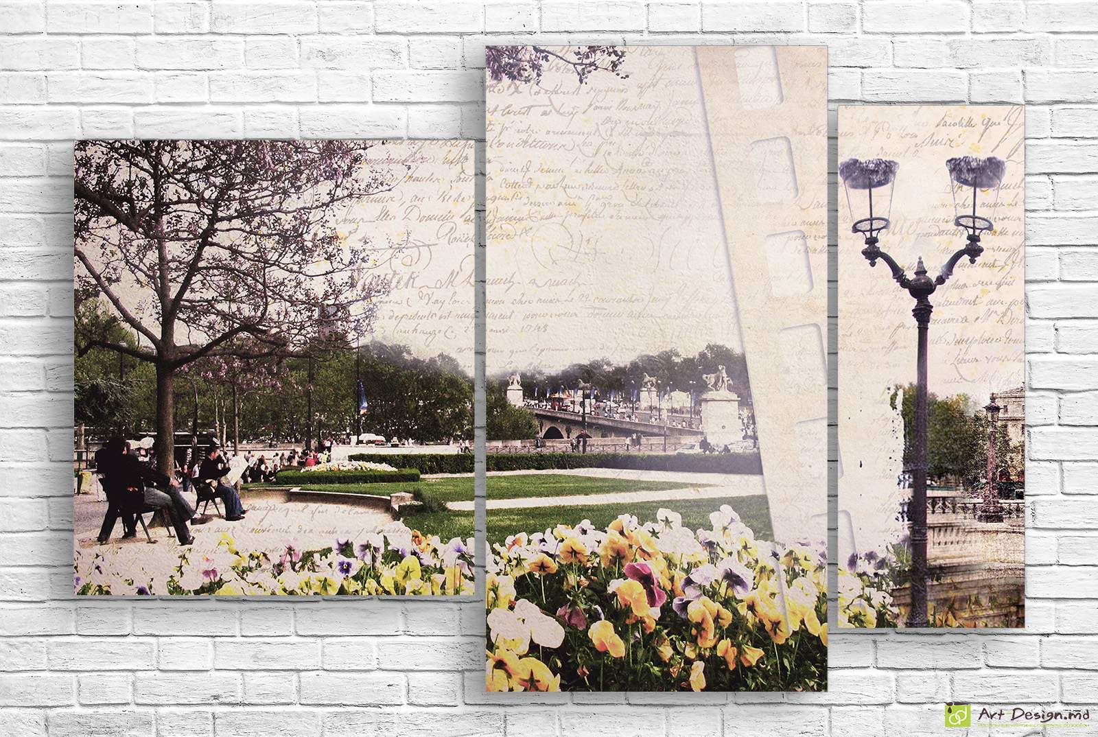 Модульная картина Французские бульвары