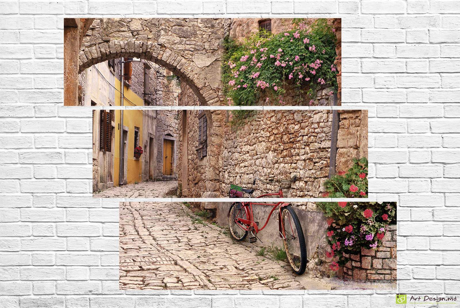 Tablou modular cu Paris primăvara