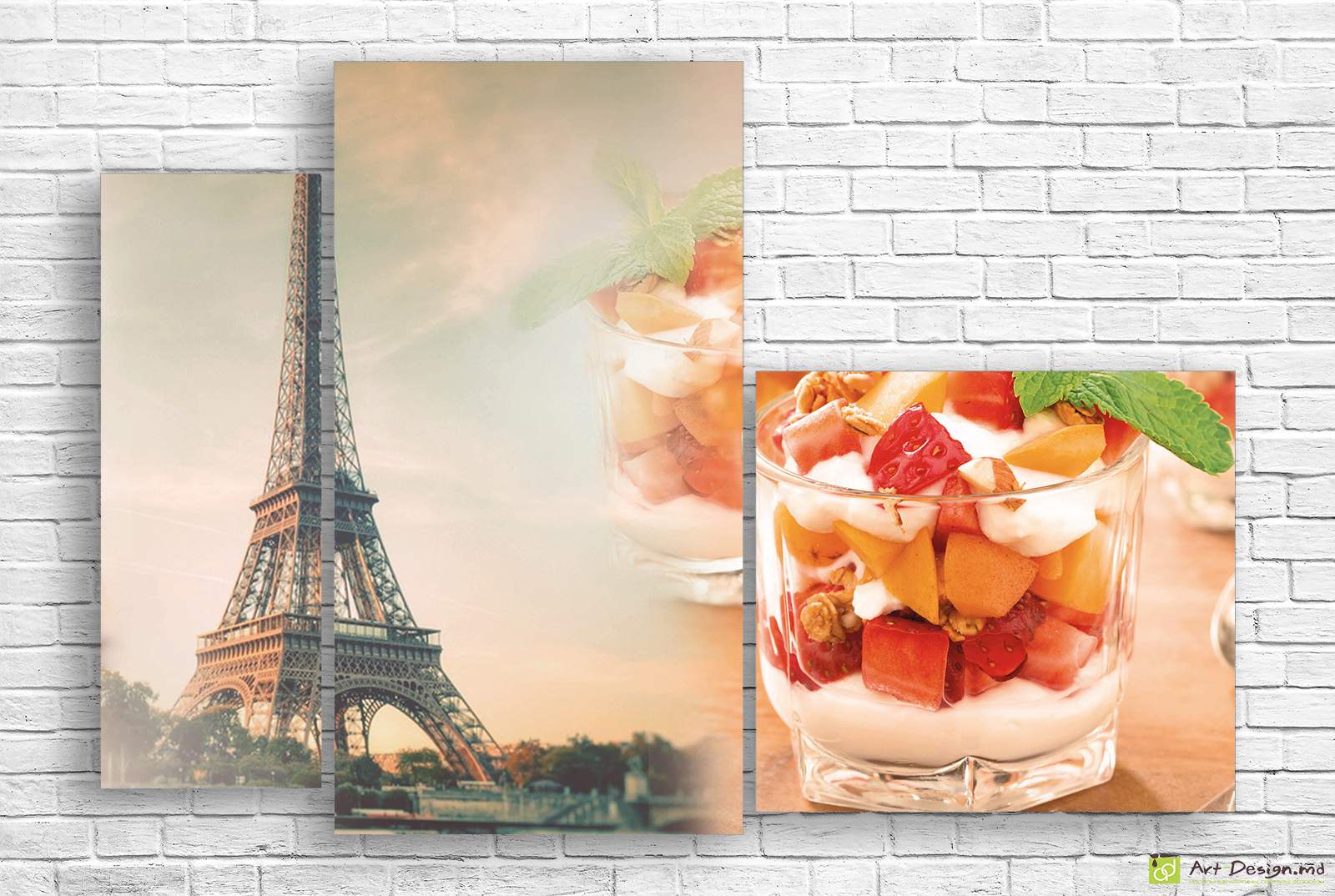 Tablou Multicanvas - Desert din fructe