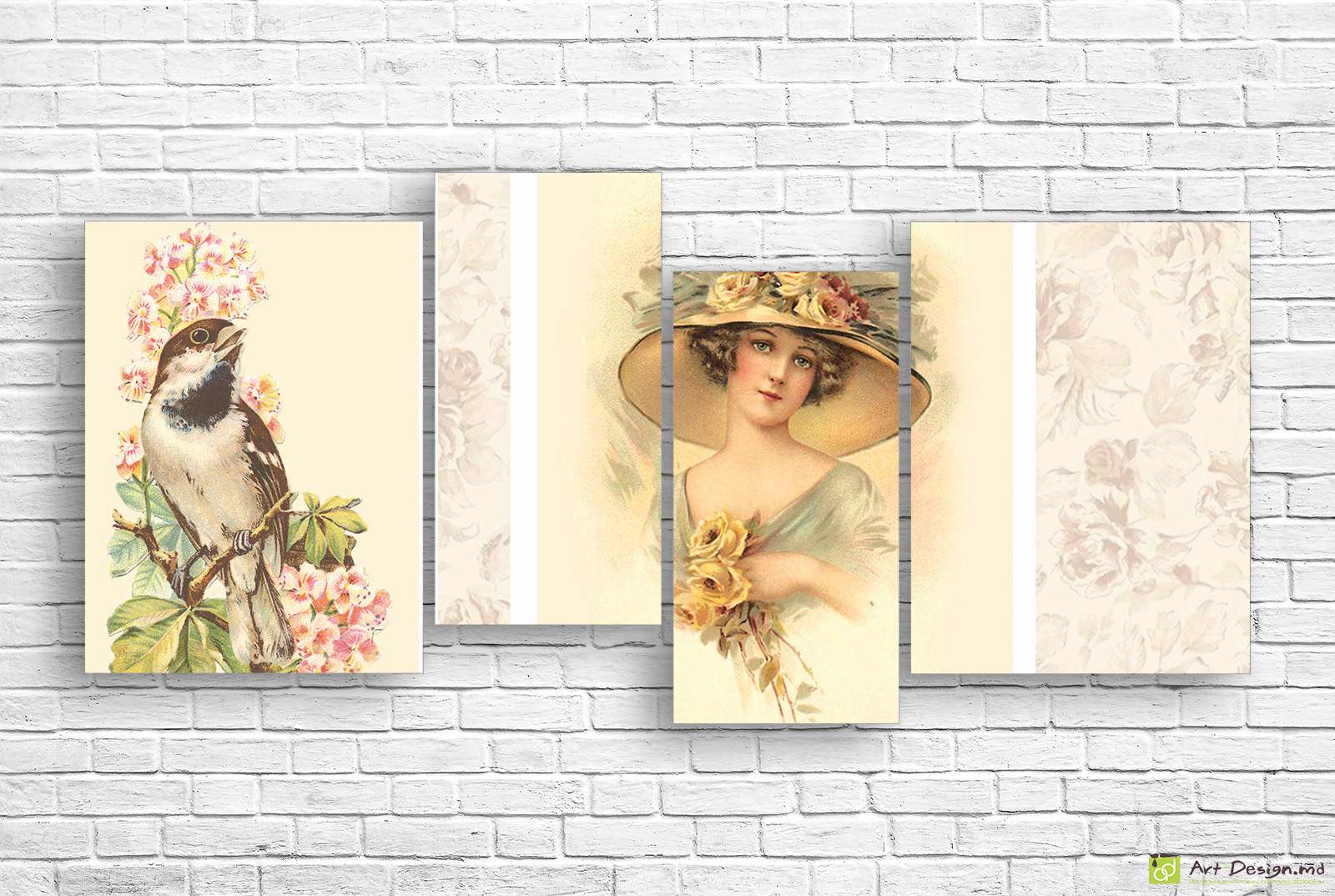 Tablou Multicanvas grație vintage