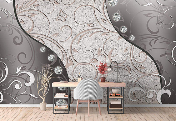 Фотообои Молдова, Кишинев - Бриллианты, завитки