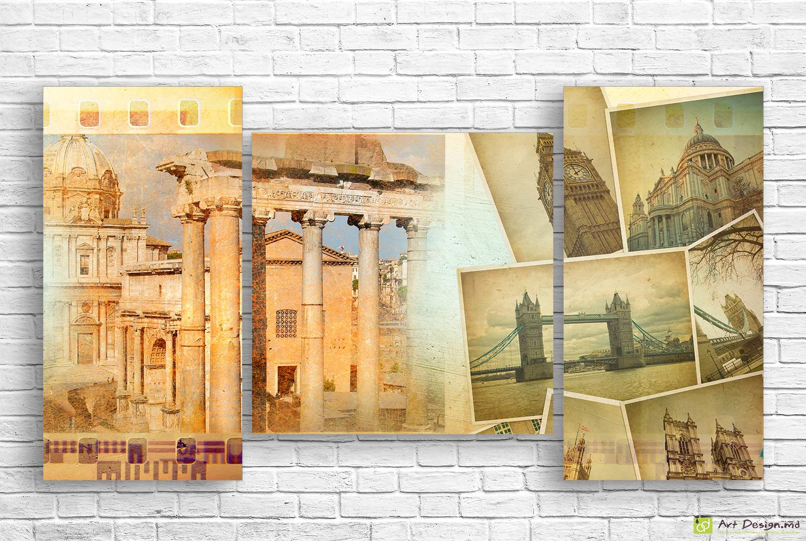 Tablou Multicanvas -Imagini de epocă