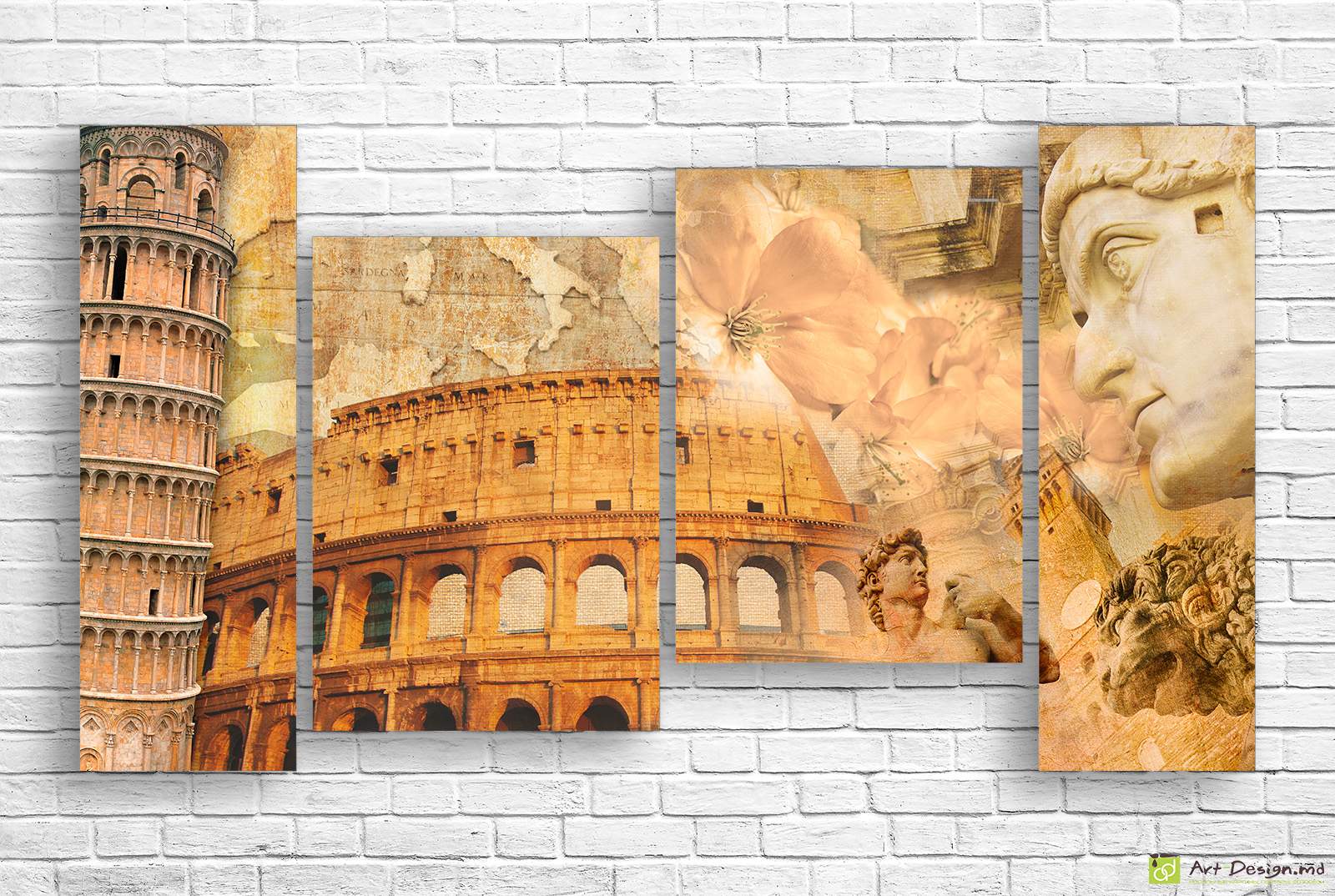 Tablou Multicanvas - Turnul din Pisa