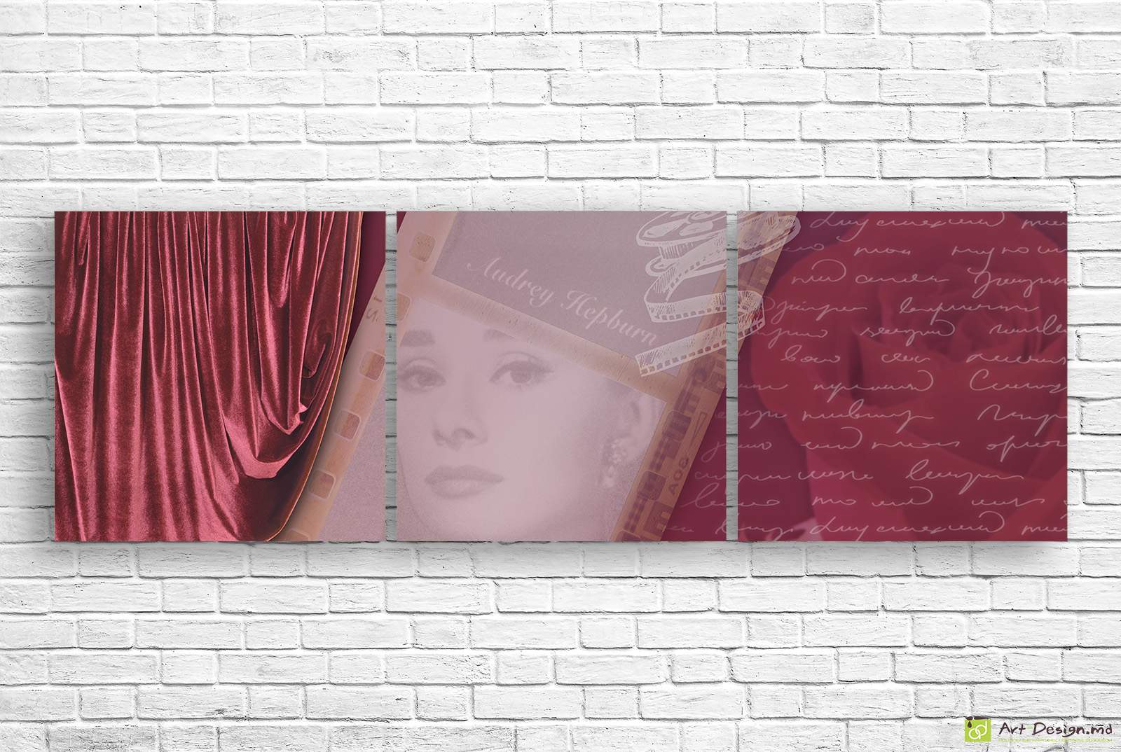 Tablou Multicanvas -Audrey Hepburn