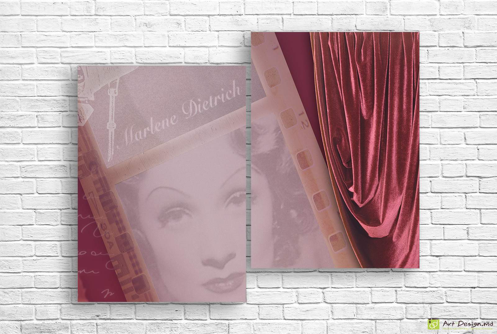 Tablou Multicanvas -Marlene Dietrich