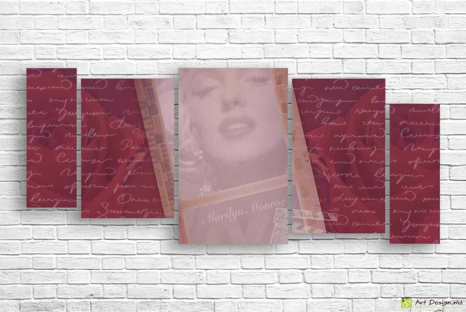 Tablou Multicanvas -Actrița Marilyn Monroe