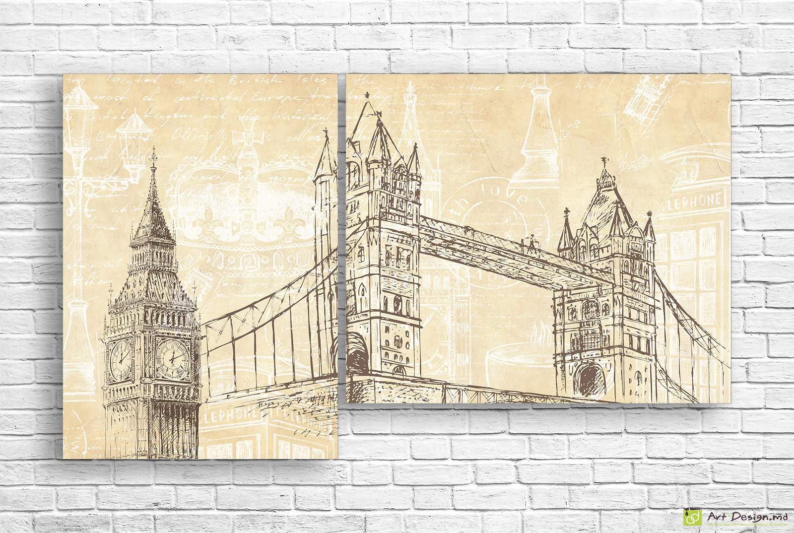 Модульная картина - Бруклинский мост