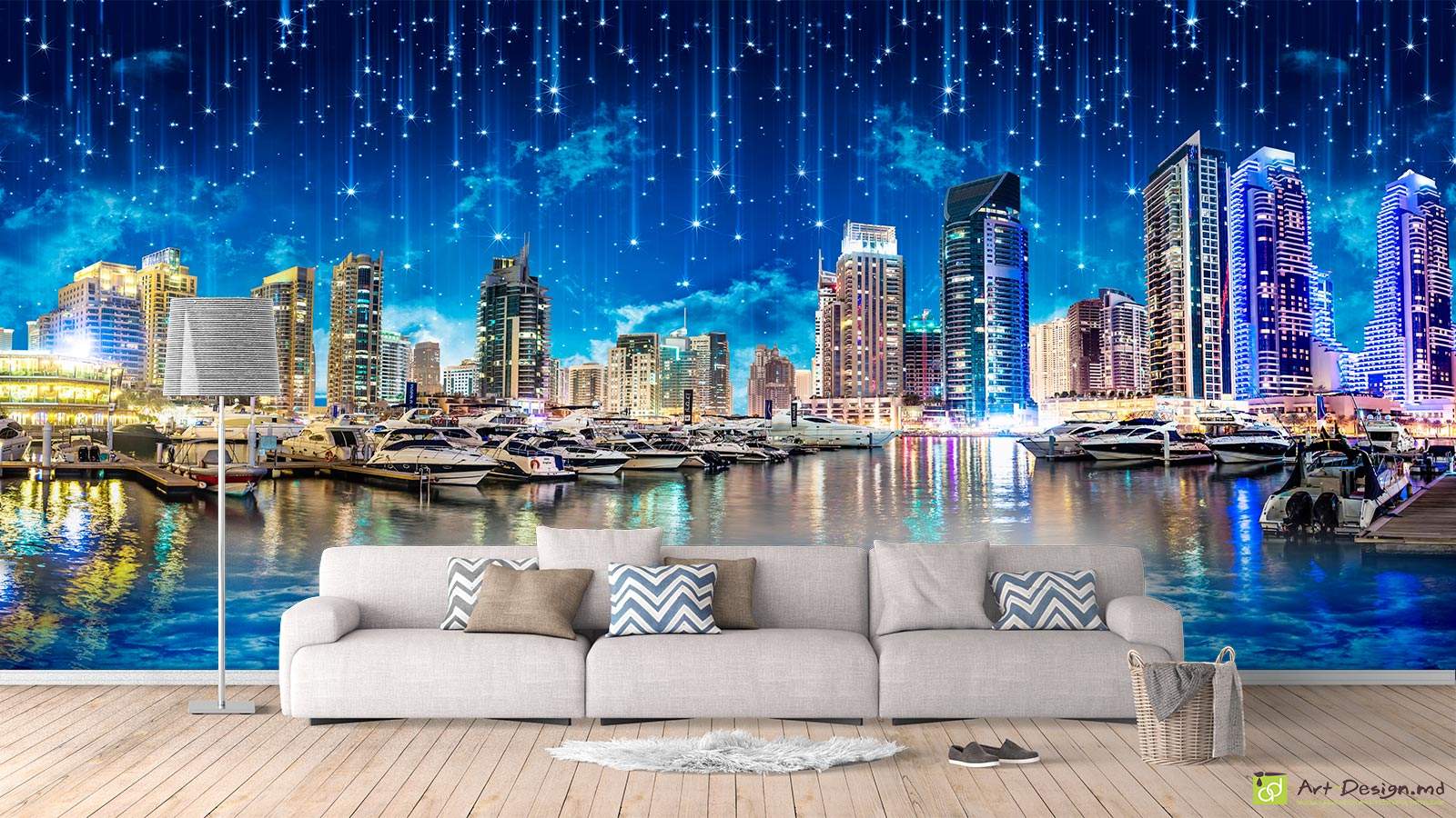 Фотообои на стену - Ночной город