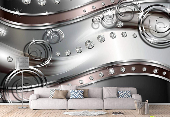 Fototapet la comanda - Bucle și diamante_2