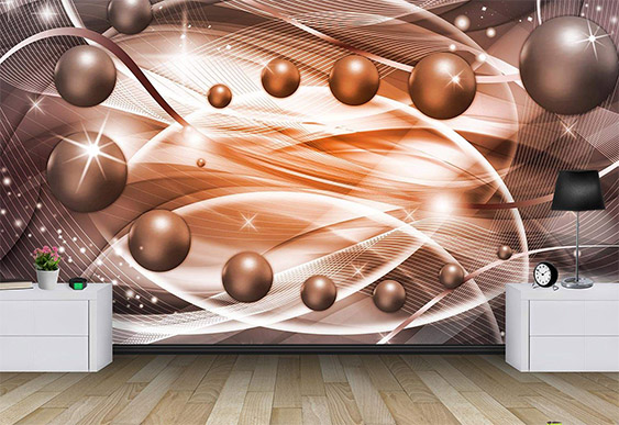 Fototapet la comanda - Abstracție cu bile_2