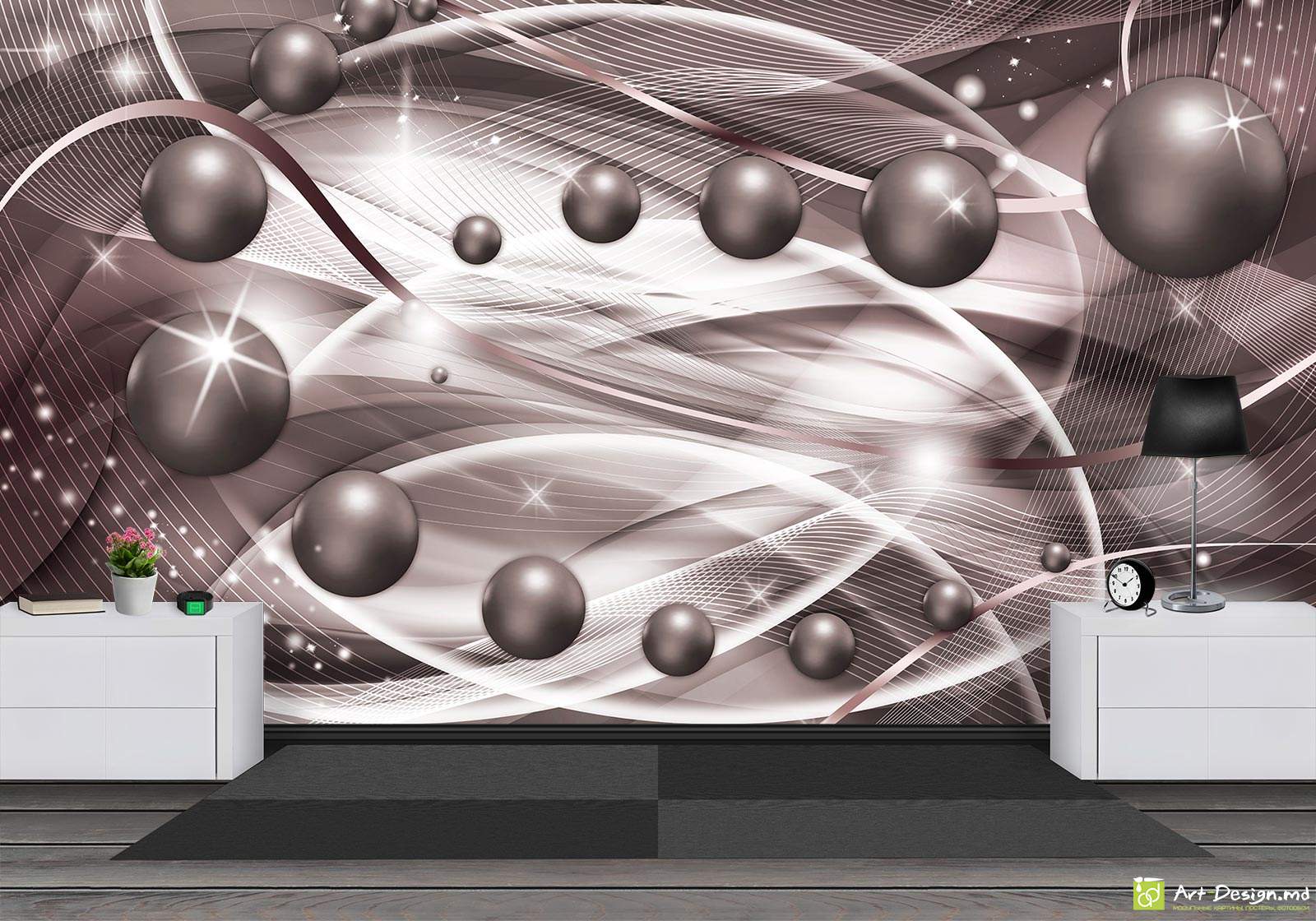 Fototapet la comanda - Abstracție cu bile