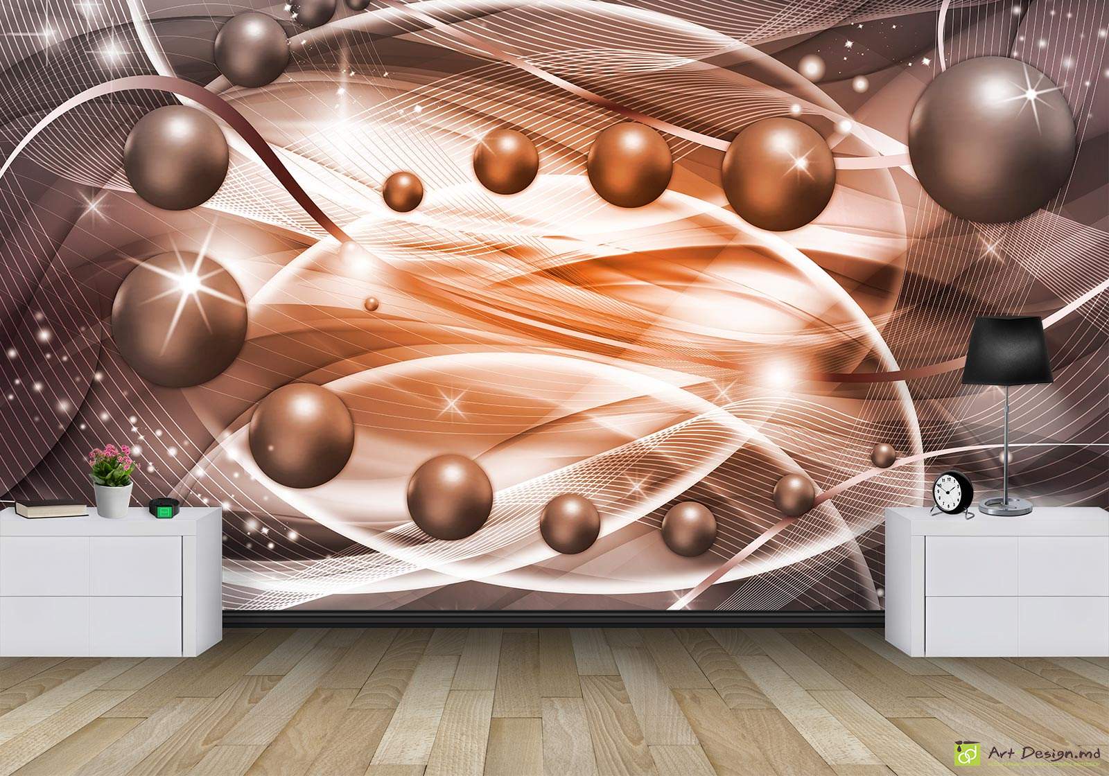 Fototapet la comanda - Abstracție cu bile_2